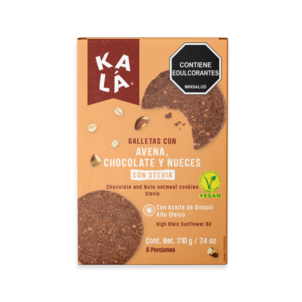 Galleta Avena-Chocolate- y Nueces Kala x 210 gr