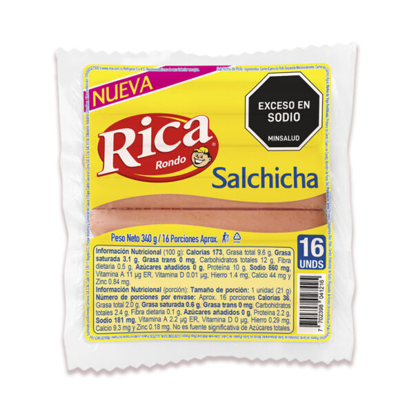 Salchicha Rica x 340 gr