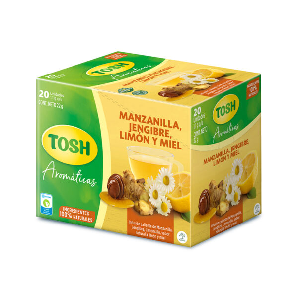 Aromatica Tosh Manzanilla Limon Jengibre x 20 Unidades
