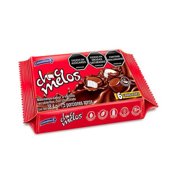 Chocmelos Bandeja Colombina 6 x 6,4 gr x 38,4 gr