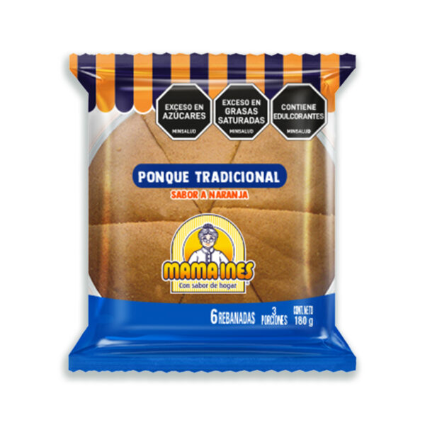 Ponque Tradicional Naranja Mama Ines x 180 gr