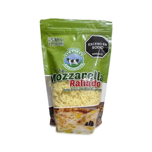 Queso Tipo Mozzarella Rallado el Galan x 300 gr