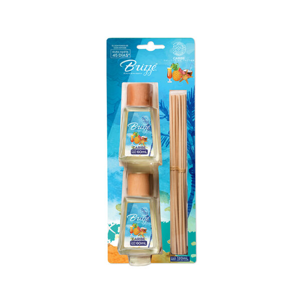 Ambientador Palitos Duo Caribe Brizze x 120 ml