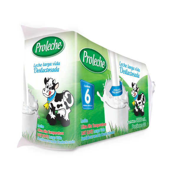 Leche Proleche Deslactosada 6 x 1000 ml x 6000 ml