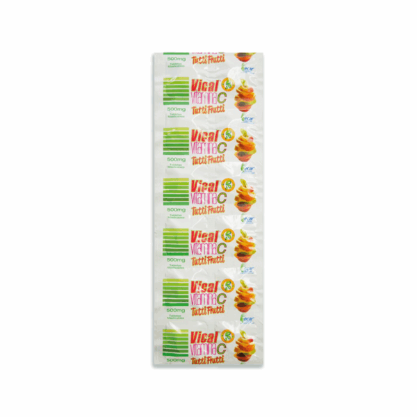 Vitamina C Vical Tutti Frutti 500 Mg x 12 Tabletas