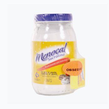 Endulzante Menocal Sucralosa Frc x 280 gr Gratis 100 Tabletas