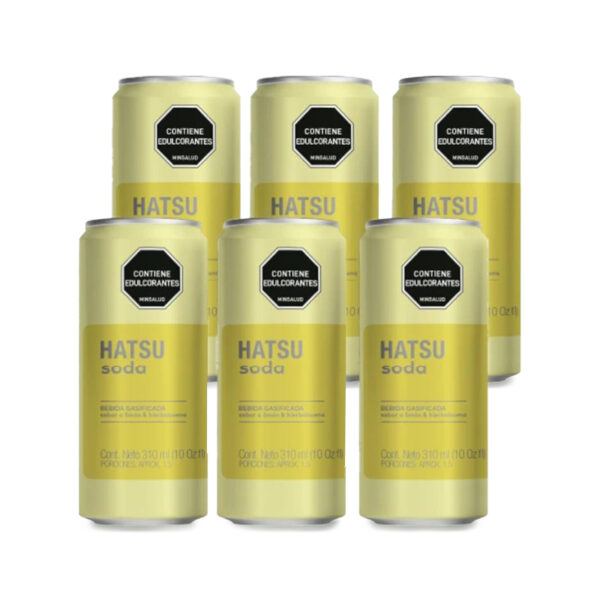 Soda Hatsu Limon y Hierbabuena Lata  6 x 310 ml x 1860 ml