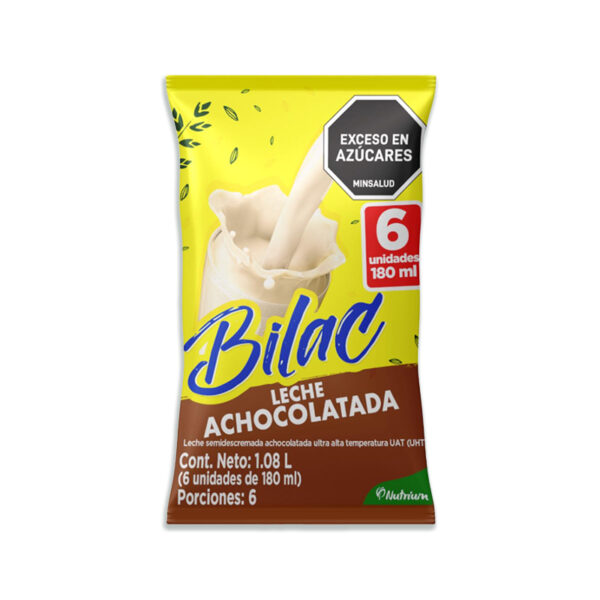 Leche Achocolatada Bilac Bolsa 6 x 180 ml x 1080 ml