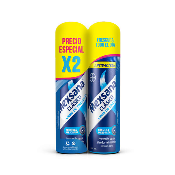 Talco Mexana Spray Antibacterial  2 x 260 ml x 520 ml