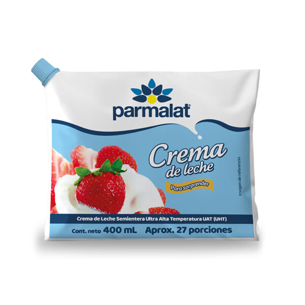 Crema de Leche Parmalat Bolsa x 400 ml