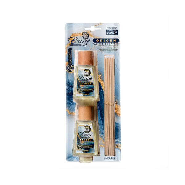 Ambientador Palitos Brizee Origen 2 x 60 ml x 120 ml
