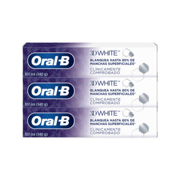 Crema Dental Oralb 3d White 3 x 140 gr x 420 gr