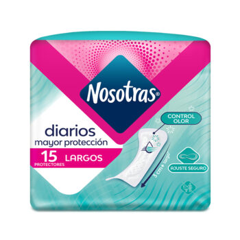 Protectores Nosotras Largos x 15 Unidades
