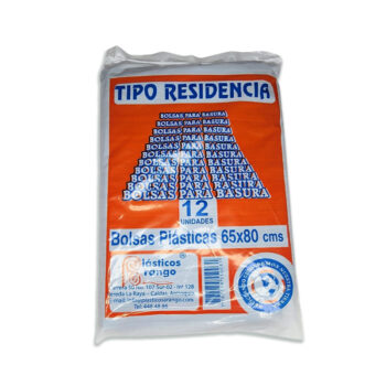 Bolsas Basura Tipo Residencia Plasticos Arango 65 x 80 x 12 Unidades