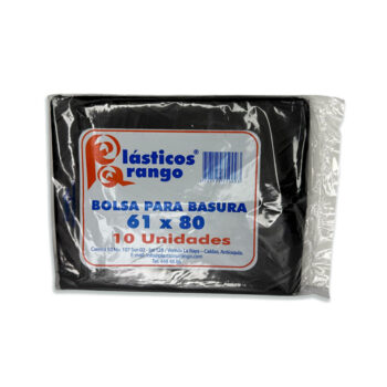 Bolsa Basura  Negra Plasticos Arango  61 x 80 x 10 Unidades
