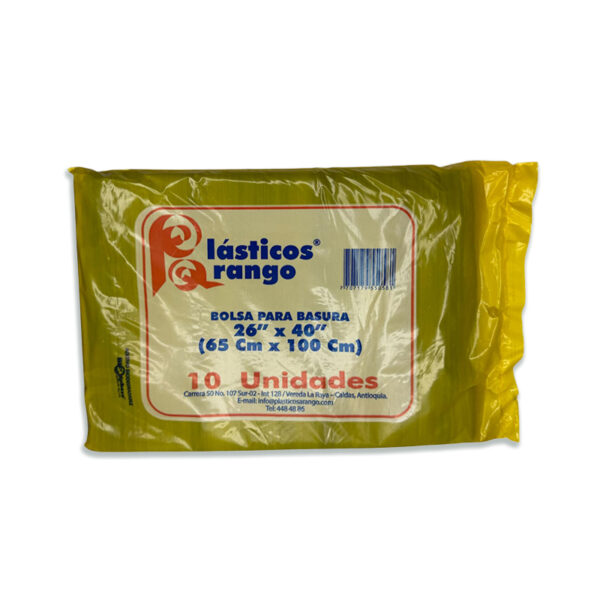 Bolsa Basura Plasticos Arango 65 x 100 x 10 Unidades