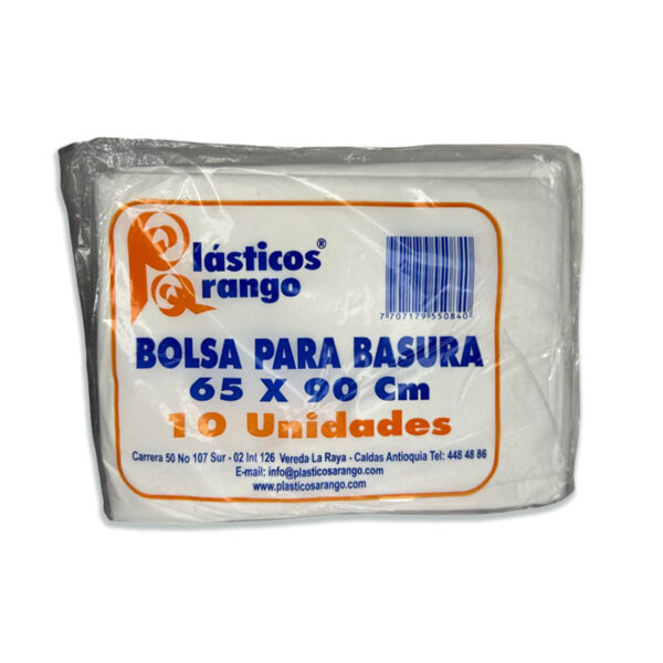 Bolsa de Basura 65x90  Blanca Arango x 10 Unidades
