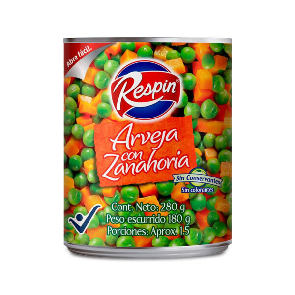 Arveja con Zanahoria Respin x 280 gr