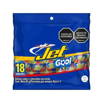 Chocolatina Jet Gol Baloncito 18 x 4,5 gr x 81 gr