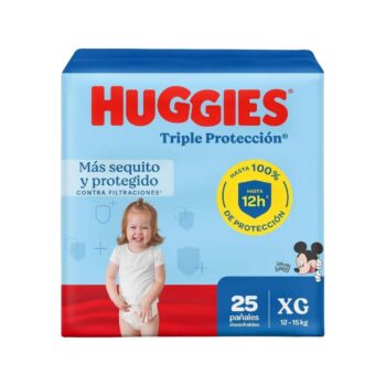 Panal Huggies Triple Proteccion Xg Etapa 4 x 25 Unidades