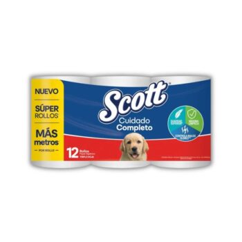 Papel Higienico Scott Triple Hoja 12 x 30 mt x 360 mt