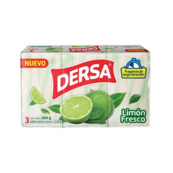Jabon Barra Dersa Limon 3 x 220 gr x 660 gr