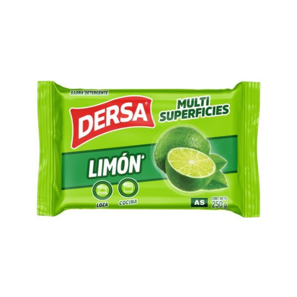 Jabon Barra Dersa Multiusos Limon x 250 gr