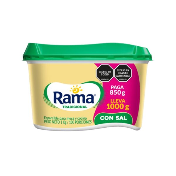 Of Margarina Rama con Sal Pague 850 gr Lleve 1000 gr