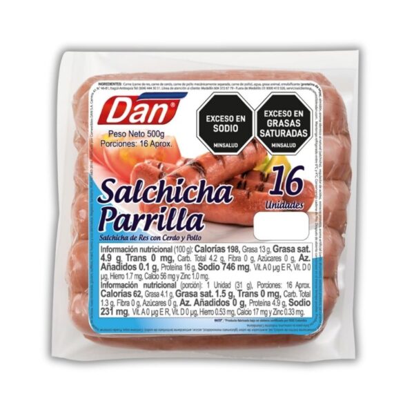 Salchicha Parrilla Dan*500 gr