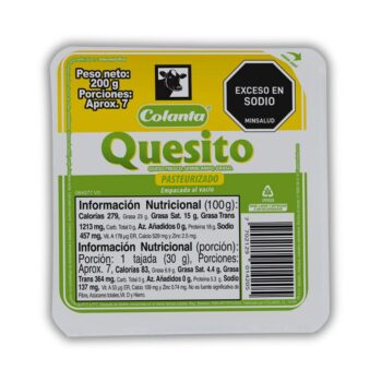 Quesito Colanta Al Vacio x 200 gr