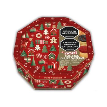 Galleta Navidad Noel Cofre Octogonal x 260 gr