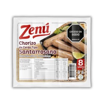 Chorizo Santarrosano Zenu x 480 gr