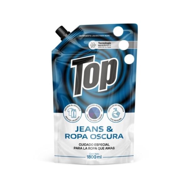 Detergente Liquido Top Gean Ropa Oscura x 1800 ml
