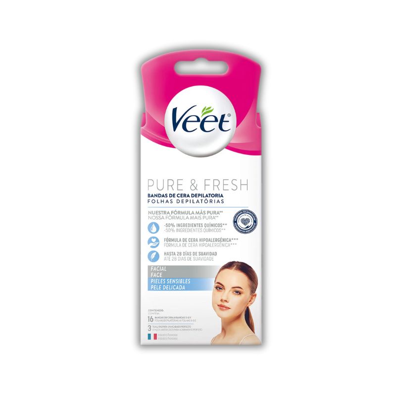 Banda de Cera Depilatoria Veet x 16 Unidades