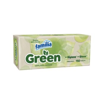 Toallas Mano Familia Green Bolsa x 150 Unidades