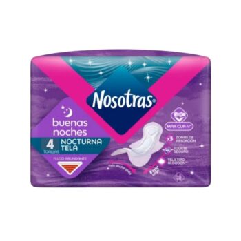 Toallas Nosotras Buenas Noches Clasica x 4 Unidades
