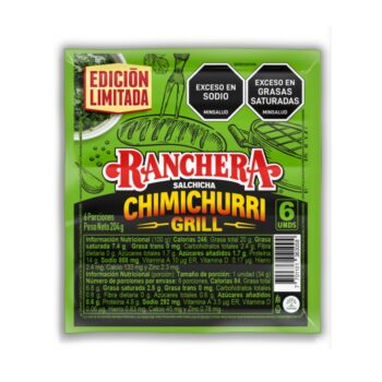 Salchicha Ranchera Chimichurri x 204 gr